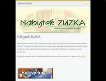 Tablet Screenshot of nabytek-zuzka.eu